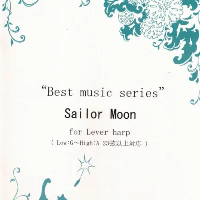 Japanese Harp Book, Sailor Moon, For Lever Harp